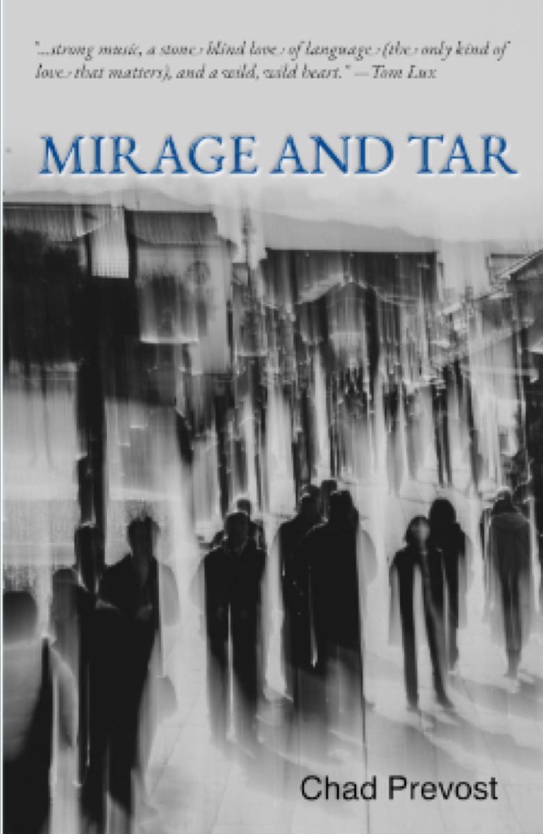 Mirage and Tar by Chad Prevost — long-exposure photograph of blurred figures on a city street