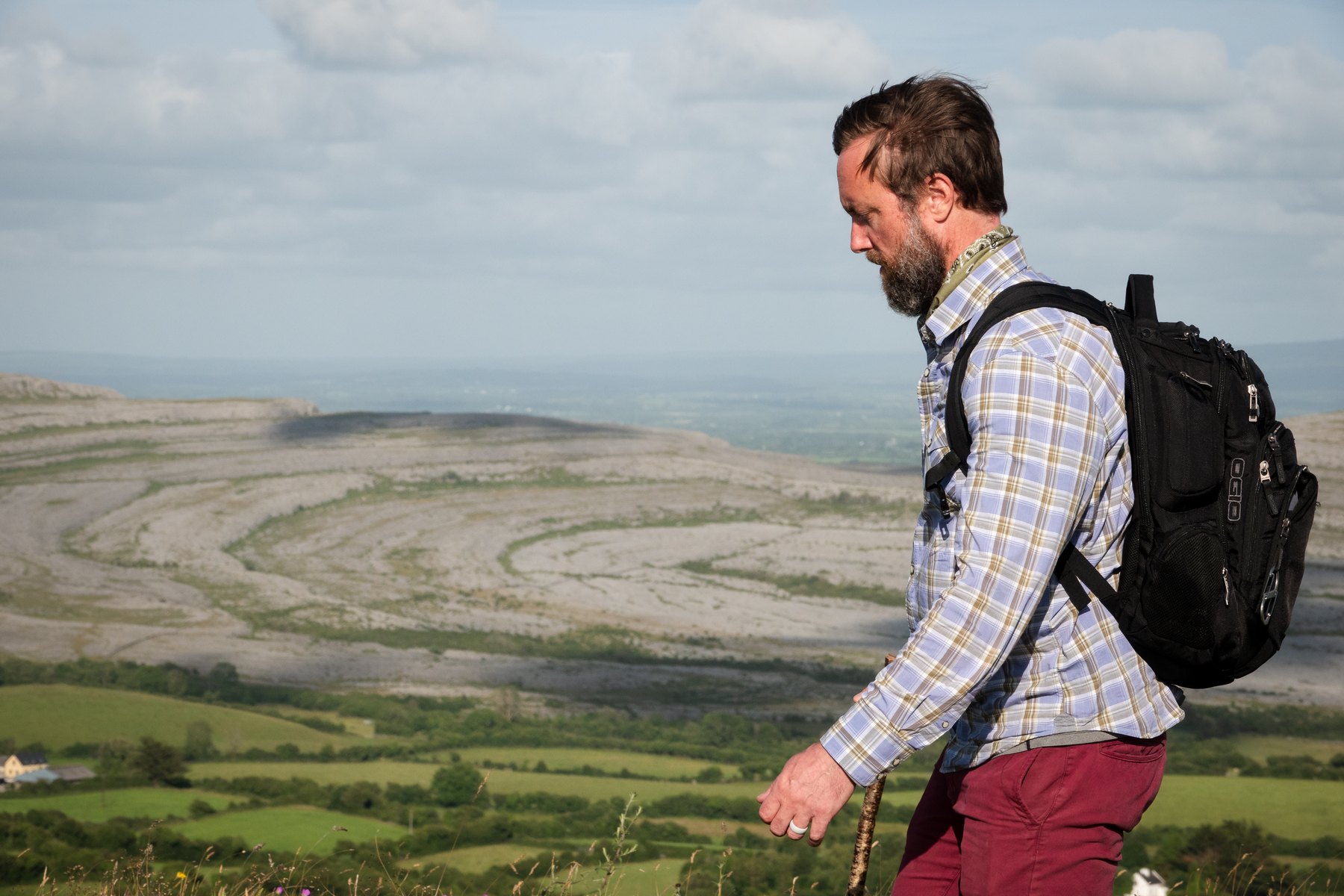 Chad Prevost walking the Burren, Ireland